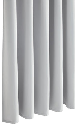 Tenda pronta all'uso ALONSO, oscurante con cursori - Grigio chiaro / L: 140,0 cm x A: 270,0 cm