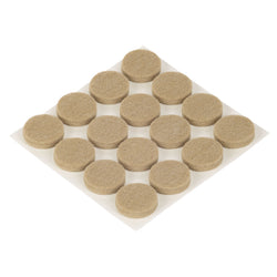 Fix-O-Moll Parkettgleiter 5 mm / Ø 22 mm 16 x Parkettgleiter - H: 5.0 mm x D: 22.0 mm / Beige