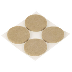 Patins pour parquet Fix-O-Moll 5 mm / Ø 50 mm - Lot de 4 patins - H : 5,0 mm x D : 50,0 mm / Beige