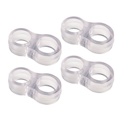 Fix-O-Moll Türklinkenpuffer 4 x Türpuffer - Transparent / D: 16.0 mm