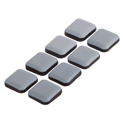 Pattini universali Fix-O-Moll 5 mm / 25 x 25 mm, confezione da 8 pattini universali - L: 25,0 mm x P: 25,0 mm x A: 5,0 mm / Grigio