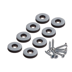 Fix-O-Moll Universalgleiter mit Schrauben 5 mm / Ø 22 mm 8 x Universalgleiter - H: 5.0 mm x D: 22.0 mm / Grau