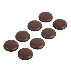 Fix-O-Moll Patins universels 5 mm / Ø 25 mm, lot de 8 - H : 5,0 mm x D : 25,0 mm / marron
