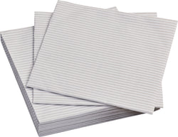 Serviette en papier LINE - Moonstruck / Blanc / L : 33,0 cm x P : 33,0 cm