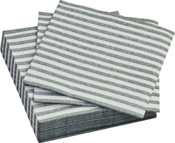 Serviette en papier LINE - Blanche / L : 25,0 cm x P : 25,0 cm