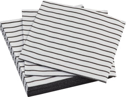 LINE Papierservietten - Weiss / Schwarz / B: 33.0 cm x T: 33.0 cm