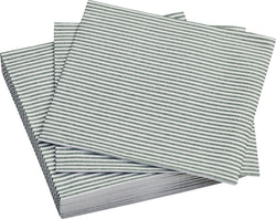 Serviette en papier LINE - Blanche / L : 33,0 cm x P : 33,0 cm