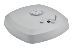 Rollsockel Freiarmschirme - grau / B:90.0 cm xT:90.0 cm xH:22 cm