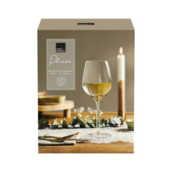 PLISSE Set di bicchieri da vino 38cl, 4 pz. - Transparente / A: 21.5 cm x D: 7.8 cm