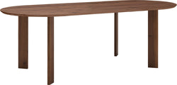 Table ELIANA - Marron foncé / L : 200 cm x P : 95 cm x H : 75 cm