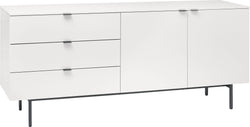 Credenza TILL - Grigio chiaro / L: 196.0 cm x P: 41.0 cm x A: 78.4 cm