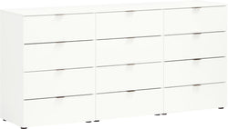 TILL Kommode - Weiss / B: 168.0 cm x T: 41.0 cm x H: 76.8 cm