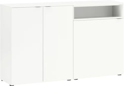 Credenza alta TILL - Bianco / L: 140.0 cm x P: 41.0 cm x A: 78.0 cm
