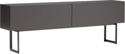 TILL Buffet bas - gris foncé / L: 224.0 cm x P: 41.0 cm x H: 79.6 cm