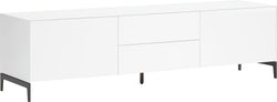 LUX Lowboard - Weiss / B: 180.0 cm x T: 46.0 cm x H: 49.5 cm
