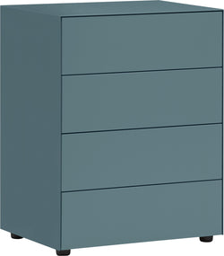 LUX Kommode - Mittelblau / B: 60.0 cm x T: 46.0 cm x H: 74.5 cm