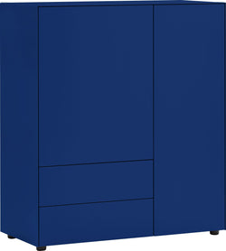 Buffet haut LUX - Blau / L: 100.0 cm x P: 46.0 cm x H: 111.5 cm