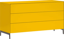 LUX Commode - Jaune / L: 120.0 cm x P: 46.0 cm x H: 68.0 cm