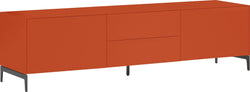 LUX Buffet bas - Orange / L: 180.0 cm x P: 46.0 cm x H: 49.5 cm