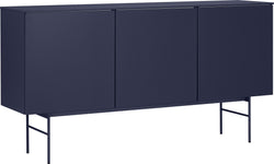 Credenza TILL - Blu notte / L: 168.0 cm x P: 41.0 cm x A: 88.8 cm