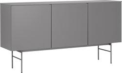 Buffet TILL - Gris moyen / L: 168.0 cm x P: 41.0 cm x H: 88.8 cm
