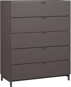 TILL Commode - gris foncé / L: 84.0 cm x P: 41.0 cm x H: 106.0 cm