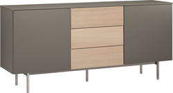Credenza TILL - Grigio quarzo / L: 168.0 cm x P: 41.0 cm x A: 77.0 cm