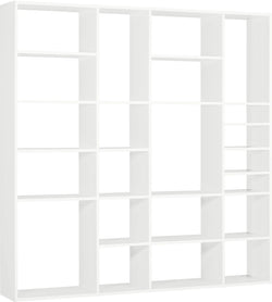TARA Étagère - Blanc / L: 200.0 cm x P: 33.0 cm x H: 222.0 cm