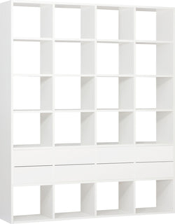 TARA Scaffale - Bianco / L: 160.0 cm x P: 33.0 cm x A: 222.0 cm