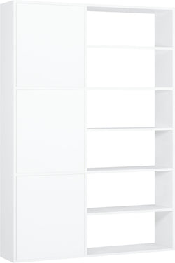 TARA Scaffale - Bianco / L: 140.0 cm x P: 33.0 cm x A: 222.0 cm