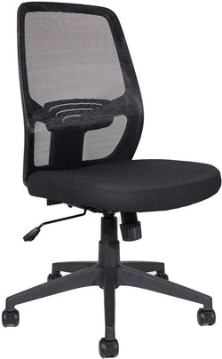 LARSON 1 Chaise de bureau - Noir / L: 59.0 cm x P: 58.0 cm x H: 97.0 cm