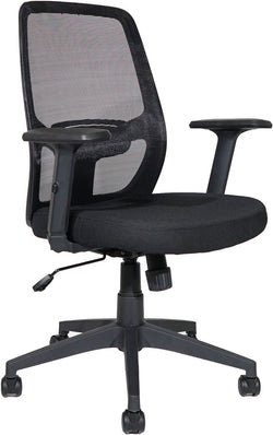 LARSON 2 Chaise de bureau - Noir / L: 70.0 cm x P: 58.0 cm x H: 97.0 cm