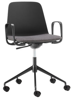 MUSK Bürostuhl - Schwarz / B: 65.5 cm x T: 65.5 cm x H: 84.5 cm