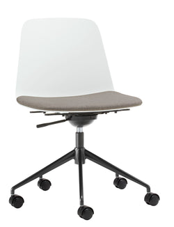 MUSK Bürostuhl - Weiss / B: 65.5 cm x T: 65.5 cm x H: 84.5 cm