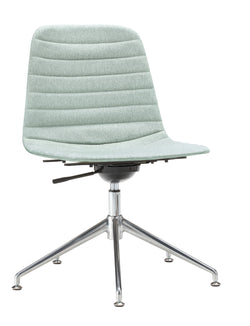 Sedia da ufficio MUSK imbottita - L: 65,5 cm x P: 65,5 cm x A: 80,5 cm / Grigio