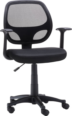 CARTER Chaise de bureau - Noir / L: 59.0 cm x P: 53.0 cm x H: 87.5 cm