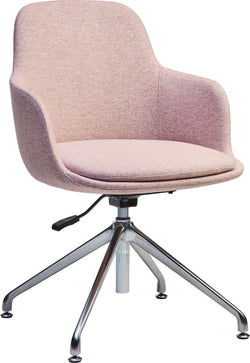 Chaise de bureau SAVINA - Rose / L : 57,0 cm x P : 52,0 cm x H : 82,5 cm