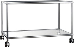 FLEXCUBE Table basse - Verre / L: 78.0 cm x P: 40.0 cm x H: 48.0 cm