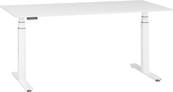 FLEXCUBE PROFI Schreibtisch höhenverstellbar - Weiss / B: 140.0 cm x T: 80.0 cm x H: 67.0 cm