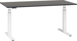 FLEXCUBE PROFI Schreibtisch höhenverstellbar - Schwarz / B: 140.0 cm x T: 80.0 cm x H: 67.0 cm