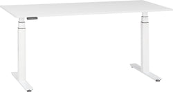 FLEXCUBE PROFI Schreibtisch höhenverstellbar - Weiss / B: 160.0 cm x T: 80.0 cm x H: 67.0 cm