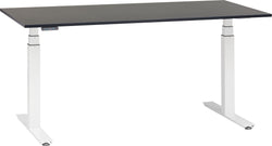 FLEXCUBE PROFI Schreibtisch höhenverstellbar - Schwarz / B: 160.0 cm x T: 80.0 cm x H: 67.0 cm