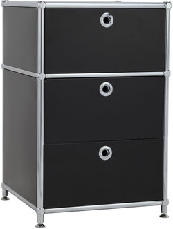 FLEXCUBE Cassettiera - Nero / L: 40.0 cm x P: 40.0 cm x A: 62.5 cm