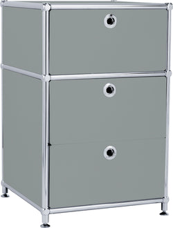 FLEXCUBE Cassettiera - Grigio / L: 40.0 cm x P: 40.0 cm x A: 62.5 cm