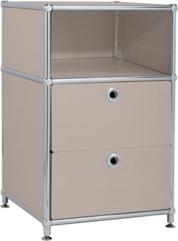 Mobile FLEXCUBE - Taupe / L: 40,0 cm x P: 40,0 cm x A: 62,5 cm