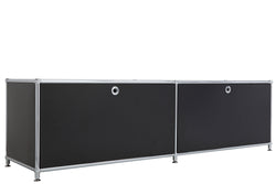 Meuble bas FLEXCUBE - Noir / L : 152,0 cm x P : 40,0 cm x H : 43,0 cm