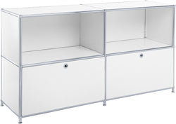 Buffet FLEXCUBE - Blanc / L: 152.5 cm x P: 40.0 cm x H: 80.5 cm