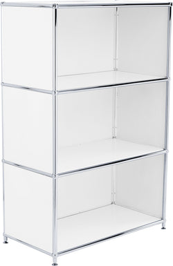 FLEXCUBE Highboard - Weiss / B: 77.0 cm x T: 40.0 cm x H: 118.0 cm