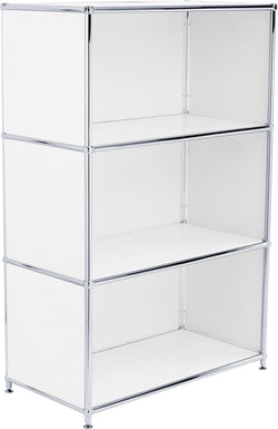 FLEXCUBE Highboard - Weiss / B: 77.0 cm x T: 40.0 cm x H: 118.0 cm