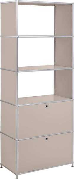 FLEXCUBE Regal - Taupe / B: 77.0 cm x T: 40.0 cm x H: 193.0 cm